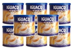 8 CAFÉ COM LEITE Solúvel IGUAÇU Lata 300g 8 CAFÉ COM LEITE Solúvel IGUAÇU Lata 300g