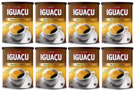 8 Café Solúvel IGUAÇU Cremoso TRADICIONAL Em Pó 200g Lata