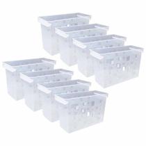 8 Caixa Arquivo Dello Cristal Para Pasta Suspensa Documento