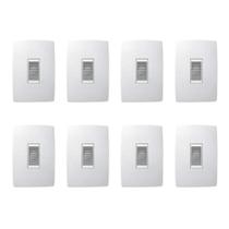 8 Campainha De Embutir Tipo Cigarra 127v Com Placa Pial 8 Campainha De Embutir Tipo Cigarra 127v Com Placa Pial