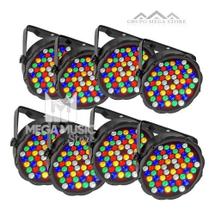 8 Canhão Refletor Led Par 64 Slim Rgbwa 60 Led 5w Ambar Dmx Dj 8 Canhão Refletor Led Par 64 Slim Rgbwa 60 Led 5w Ambar Dmx Dj