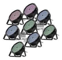 8 Canhão Refletor RGB Triled 3w Sound Auto DMX