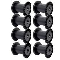 8 Carretel Bobina Plástica N5 18cm Enrolar Fios E Fitas
