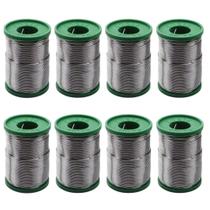 8 Carretel Estanho P/ Solda 40x60 Com Fluxo 1mm 250g Cobix