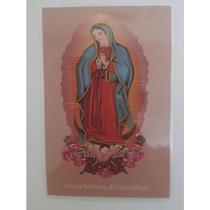 8 cartões de oração Nossa Senhora de Guadalupe plastificados