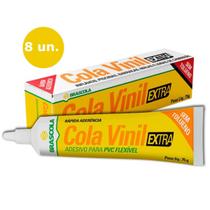 8 cola vinil extra brascola 75gr 8 cola vinil extra brascola 75gr