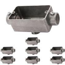 8 Condulete Alumínio Modelo TB 3/4 Polegada Sieg Sem Rosca 8 Condulete Alumínio Modelo TB 3/4 Polegada Sieg Sem Rosca