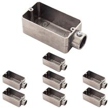 8 Condulete Tipo E 3/4 em Alumínio S/rosca S/placa Sieg