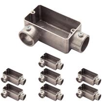 8 Condulete Tipo Lr Alumínio Sem Rosca Medida 1 1/2 Sieg