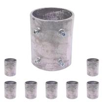 8 Conector Unidut Reto Sieg Medida 1 1/2 Em Alumínio