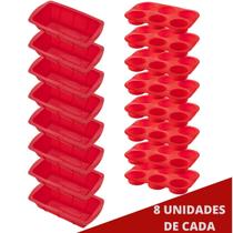 8 Conj Forma para Pães e Forma Espiral em Silicone Sortida 8 Conj Forma para Pães e Forma Espiral em Silicone Sortida