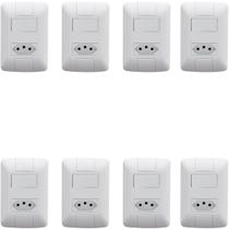 8 Conjunto Interruptor Simples + Tomada 20a 2P+T 250V Aria