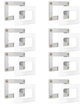 8 Conjunto Placa Suporte Para Móvel Sleek Margirius