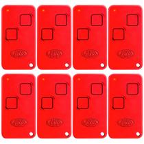 8 Controle Portão Rossi Ntx 433 Dz Nano Atto Dz3 Dz4 Bv Vermelho