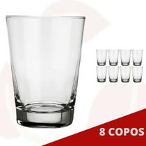8 Copo de Vidro Caldereta 350ML Nadir Cerveja Drinks Bar Amigos