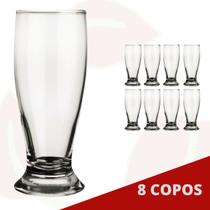 8 Copo de Vidro Tulipa Chopp 200ML Nadir Cerveja Drink
