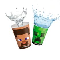 8 Copo Festa Minecraft Decoração Aniversário completo 200ml 8 Copo Festa Minecraft Decoração Aniversário completo 200ml