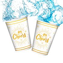 8 Copos 180ml Decoração Festa Ano Novo Celebração completa 8 Copos 180ml Decoração Festa Ano Novo Celebração completa