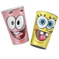 8 Copos Bob Esponja Festa De Aniversário 180 ML