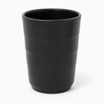 8 Copos de Melamina Preto 300ml Resistente Oriental Durável