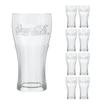 8 Copos de Vidro 470ml Contour Coca Cola Cristal Luxo Nadir 8 Copos de Vidro 470ml Contour Coca Cola Cristal Luxo Nadir