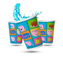 8 Copos decoração Peppa Pig 330 ML festa aniversário 8 Copos decoração Peppa Pig 330 ML festa aniversário