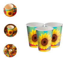 8 Copos Lembracinha Decoração Junina Festa Julina 200ML 8 Copos Lembracinha Decoração Junina Festa Julina 200ML