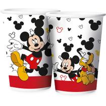 8 Copos Mickey Mouse Festa De Aniversário 180 ML