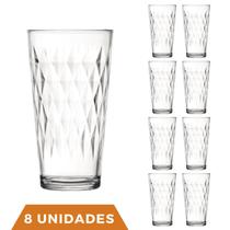8 Copos Vitrage 350ml Agua Vidro Transparente Suco Nadir 8 Copos Vitrage 350ml Agua Vidro Transparente Suco Nadir