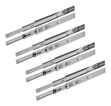 8 Corrediças Telescópicas 40cm Gaveta Trilho Zincada 4 Pares