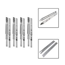 8 Corrediças Telescópicas 45cm Gaveta Trilho Zincada 4 Pares 8 Corrediças Telescópicas 45cm Gaveta Trilho Zincada 4 Pares