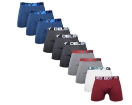 8 Cueca Boxer Plus Size Shortinho Masculina Lycra Microfibra Elastico Grosso