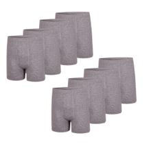 8 Cuecas Plus Size Boxer Masculina Trifil Sem Costura De Microfibra Toque Macio Box Básica