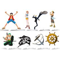 8 Decoração Display de Mesa One Piece Festa aniversário