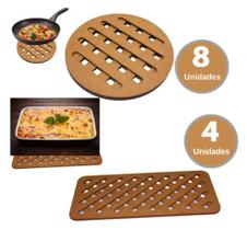 8 Descanço Panela 4 De Travessa Apoio De Mesa Cozinha 8 Descanço Panela 4 De Travessa Apoio De Mesa Cozinha