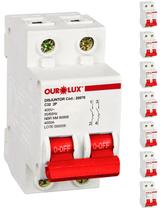 8 Disjuntor 2 Polos 32 Amperes Curva C Ourolux