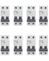 8 Disjuntores 32a Schneider Easy9 Curva C 2p Auto.