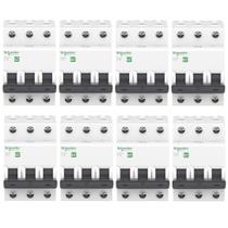 8 Disjuntores Schneider 63A 3P Curva C Automático 415V 8 Disjuntores Schneider 63A 3P Curva C Automático 415V