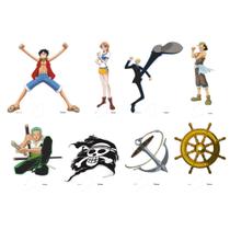 8 Enfeite Display Decoração De Mesa One Piece