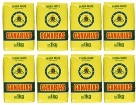 8 Erva Mate Chimarrão CANARIAS TRADICIONAL Uruguaia 1KG