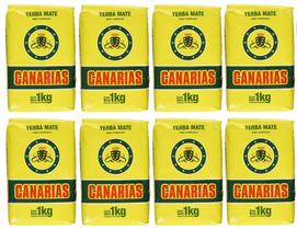 8 Erva Mate Chimarrão CANARIAS TRADICIONAL Uruguaia 1KG