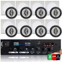 8 Falantes Leson Ls6 Embutir Quad Br+ Amplificador Bt 500w 8 Falantes Leson Ls6 Embutir Quad Br+ Amplificador Bt 500w