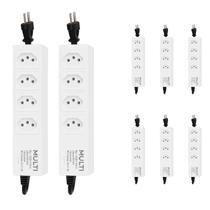 8 Filtro De Linha 4 Tomadas 10A 127v Multicraft Metal 25cm