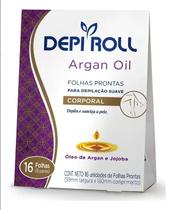8 Folhas Prontas Depilação Corporal Argan Oil Depi Roll 8 Folhas Prontas Depilação Corporal Argan Oil Depi Roll
