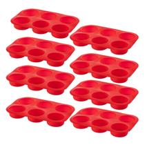 8 Formas Silicone Antiaderente 6 Cavidades Cupcake Sortida 8 Formas Silicone Antiaderente 6 Cavidades Cupcake Sortida