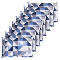 8 Fronhas Avulsas Percal 200 Fios Algodão Ponto Palito Geométrico 8 Fronhas Avulsas Percal 200 Fios Algodão Ponto Palito Geométrico