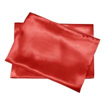 8 Fronhas De Cetim Seda Vermelho Anti Frizz Alto Brilho