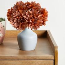 8 galhos de dália super-realista 36cm permanente flor artificial decoração para casa e comércio