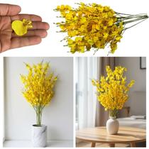 8 Galhos de orquídea flor artificial delicada e charmosa para decoração qualidade e durabilidade - DE8855