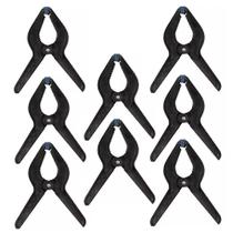 8 Grampos Multiuso Prendedor de Nylon 9 Pol Para Estúdio Fotográfico Brasfort 8 Grampos Multiuso Prendedor de Nylon 9 Pol Para Estúdio Fotográfico Brasfort